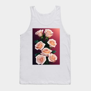 Romantic bouquet of pink roses Tank Top
